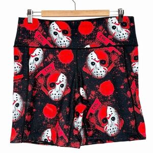 CVG Constantly Varied Gear Bike Shorts Slasher Print Womens Size XL Gym Workout